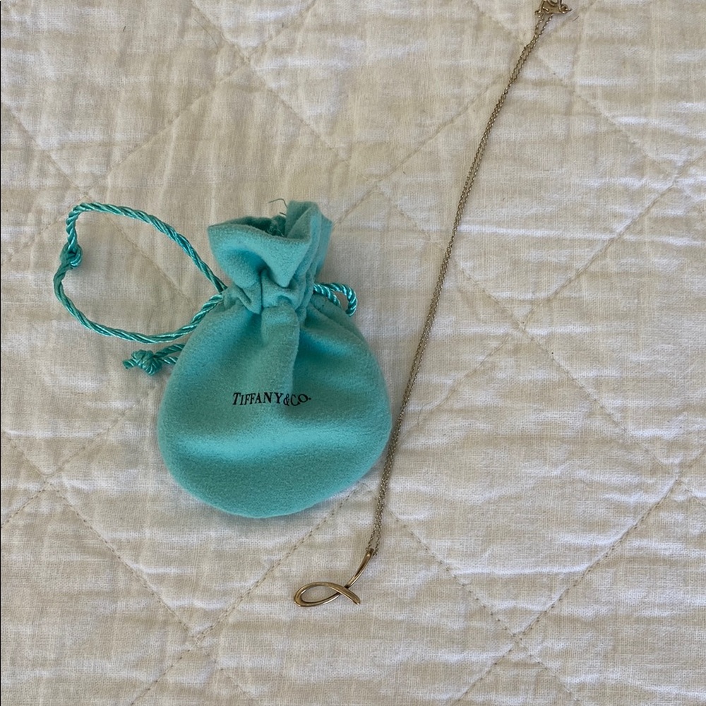 Tiffany & Co. Silver Necklace J initial